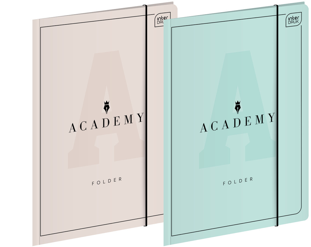 Teczka z gumką A4+ Academy Pastel Interdruk